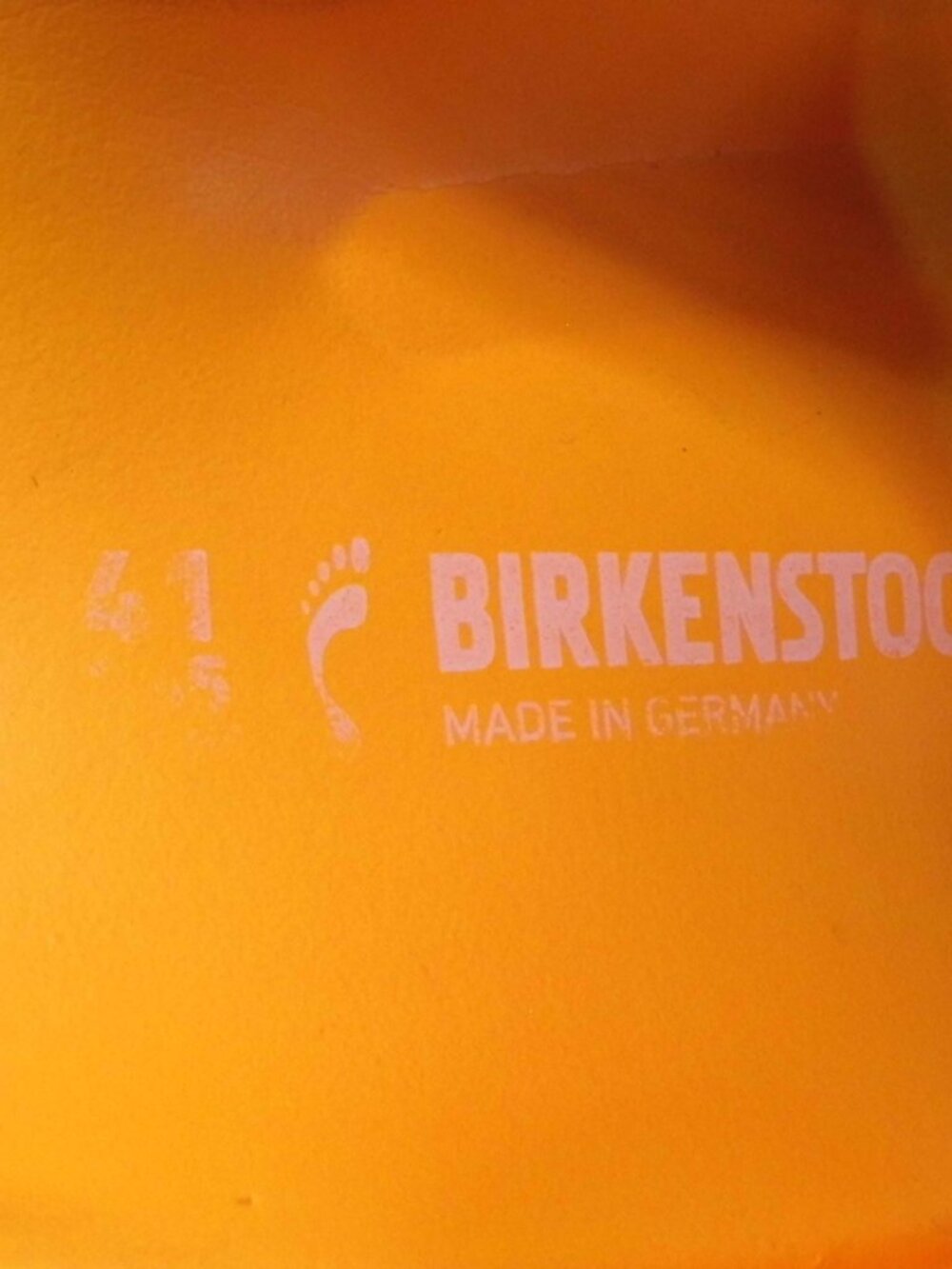 BIRKENSTOCK Arizona EVA Orange Slide Sandals Womens Size 10 (EU 41) - Picture 8 of 9
